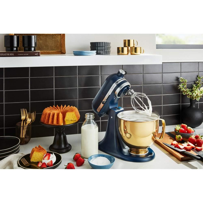 Кухонний комбайн KitchenAid Artisan - 4.8 л, блакитний, з 5 насадками