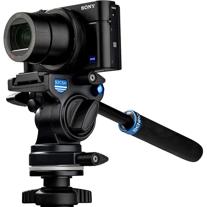 Відеоштатив Benro Slim Video Kit (TSL08AS2CSH) алюмінієвий, набір для зйомки відео