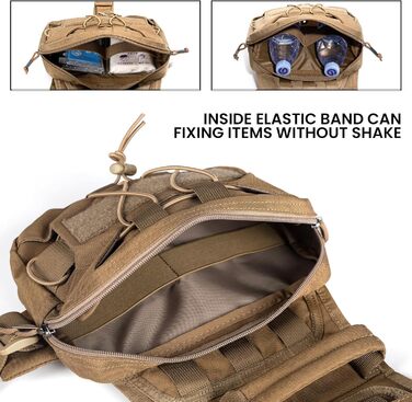 Рюкзак для собак Exceent Eite Spanker – зручний та місткий для подорожей, кемпінгу та прогулянок. Оливковий колір, розмір M, з двома бічними кишенями.