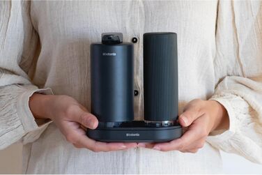 Brabantia Набір дозаторів для мила та миючих засобів 2х200 мл, металевий, сірий Infinite Grey з піддоном