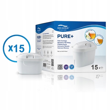 Смінні фільтрувальні картриджі для глека Aqualogis Pure+, 15 шт.