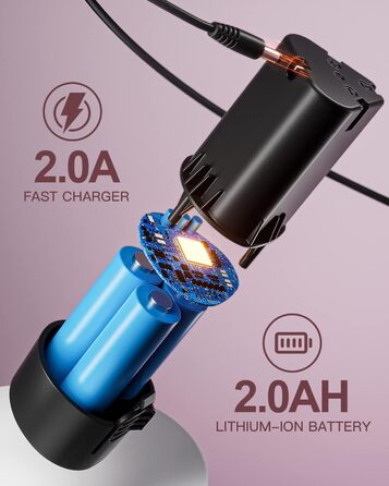 Акумуляторний шуруповерт 12V з набором 2000mAh, 24 шт. аксесуарів та кейсом, 25Nm, 2 швидкості, 25+1 момент, 10мм патрон, LED, рожевий
