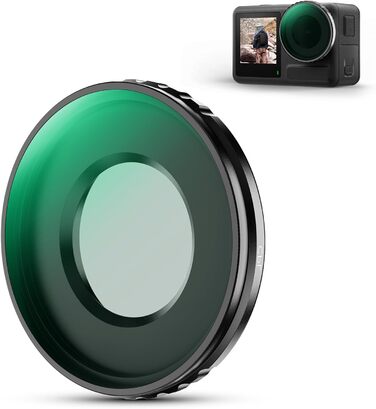Фільтри K&F Concept ND/CPL для DJI Osmo Action 5/4 PRO: набір 6 шт. (ND8, ND16, ND32, ND64, ND256, CPL)