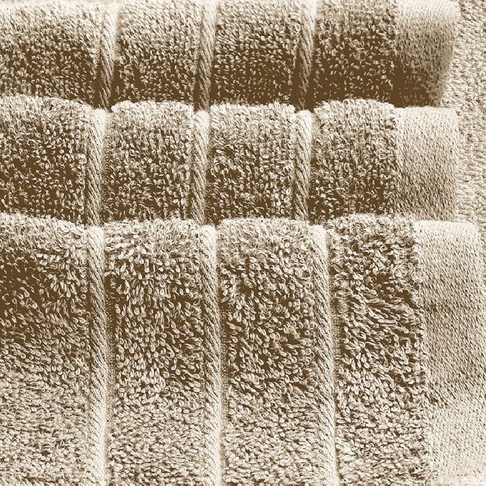 Набір рушників Tens Towels з 100% бавовни, 8 предметів: 2 великі банні рушники, 2 рушники для рук, 4 салфетки для обличчя, гігроскопічні та швидкосохнучі (Бежевий)