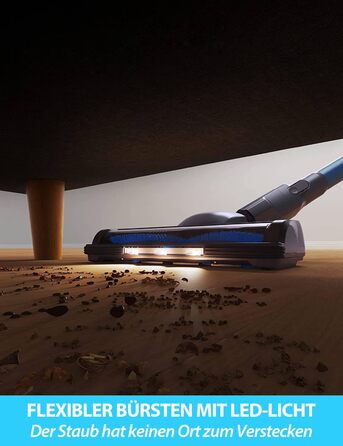 Бездротовий пилосос Greenote 6-в-1 з потужним безщітковим мотором 200W та LED-підсвічуванням, до 30 хвилин роботи, 23000PA