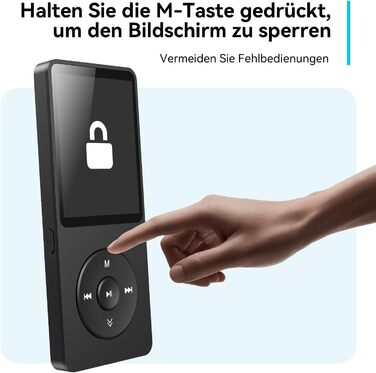 MP3 плеєр AGPTEK 32GB Bluetooth 5.3, 1.8