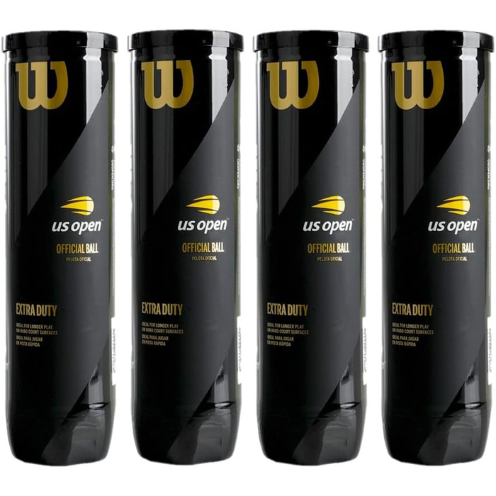 Wilson US Open Tennis Balls - 4 Pack Can