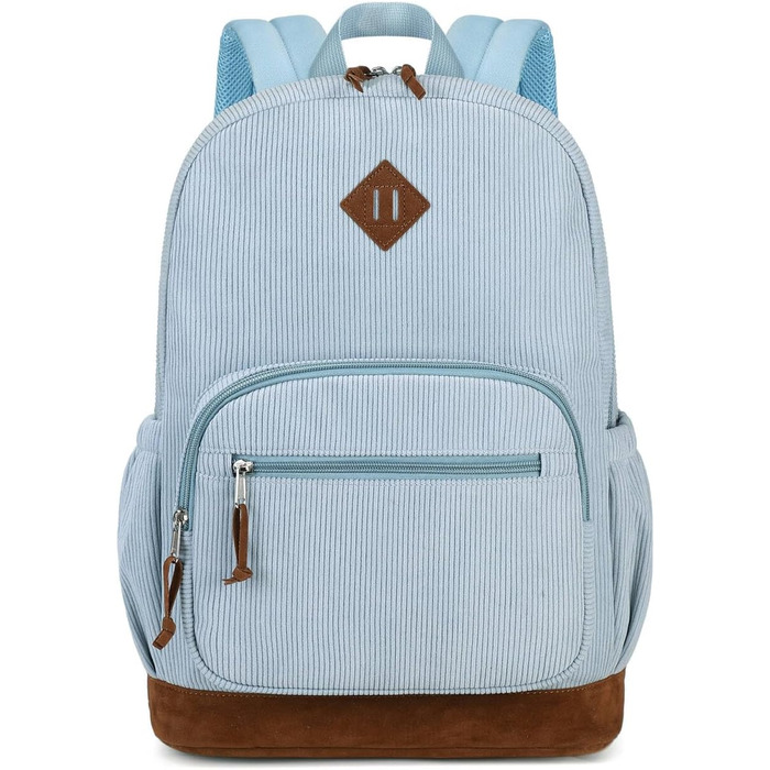 Дитячий рюкзак Mygreen з кордурової тканини, блакитний, для підлітків, на кожен день, з еко-шкіри