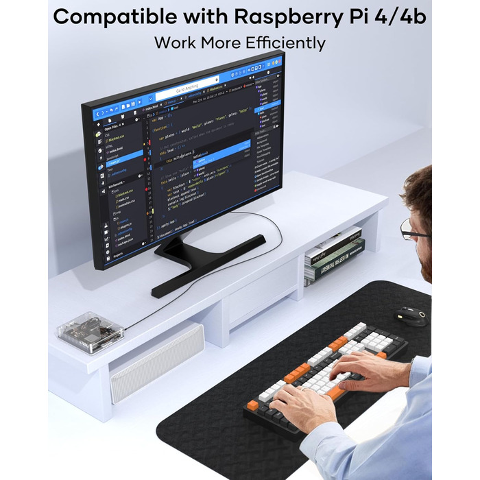 Кабель Micro HDMI - HDMI 2M, 4K@60Hz, підходить для Raspberry Pi, GoPro, камер, TV, моніторів, ноутбуків