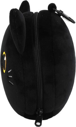 I-TOTAL® - Pillow with Sleep Mask, Locking Pillow with Hook for Travel (BLACK CAT)