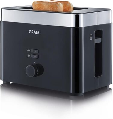 GRAEF 2-Slice Toaster TO 62, black