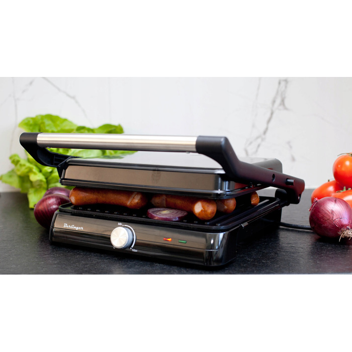 Електричний гриль Berlinger MAX-2400-W 2400 Вт, розкладний на 180°