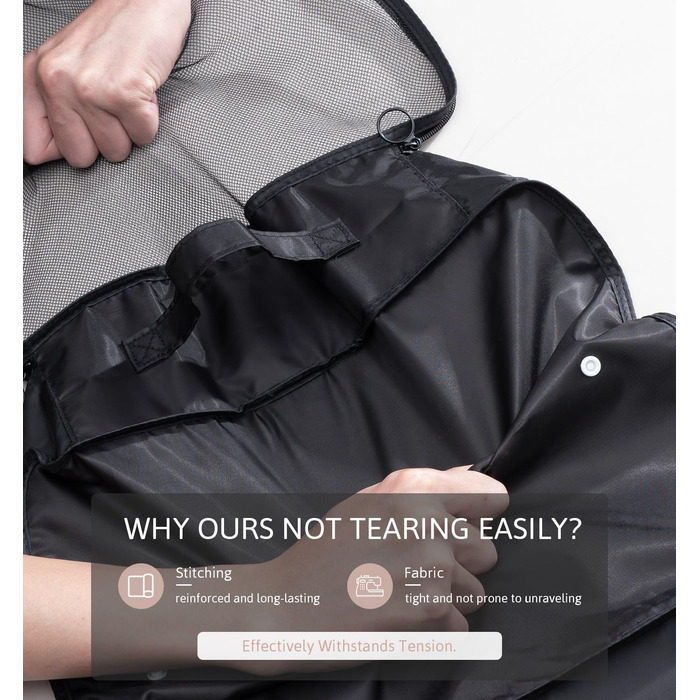 Органайзер для валізи Meowoo, набір 8 шт., кубики для пакування, чорний. Організація багажу для подорожей та бізнесу.