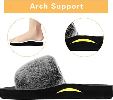 Пухнасті домашні тапочки COFACE для жінок, теплий халат, шльопанці, літні/зимові тапочки для душу, пухнасті шльопанці для жінок, рожевий колір (40 EU, Коала сірий)