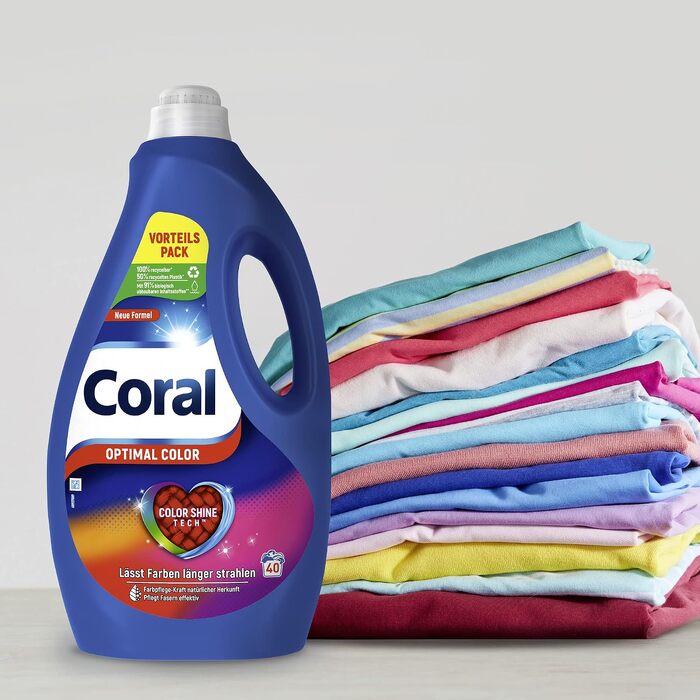 Пральний порошок Coral Farbschutz Color для кольорових речей, 6x23 WL (заряд на 138 прань)