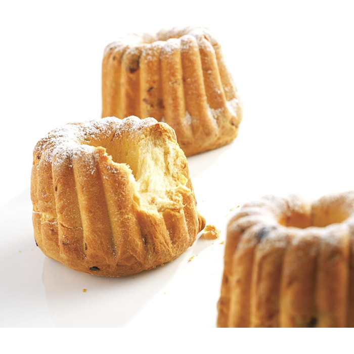 Mastrad F41474 Gugelhupf Baking Molds, Silicone, Grey, 6 x 27 x 21 cm