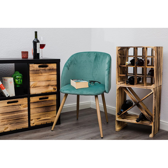 Flamed wooden wine rack for up to 16 bottles, 40x40x27 cm. Wine rack | Bottle rack