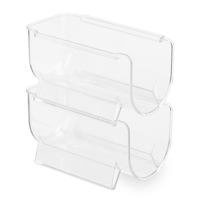 Relaxdays Refrigerator Bottle Organizer, Stackable
