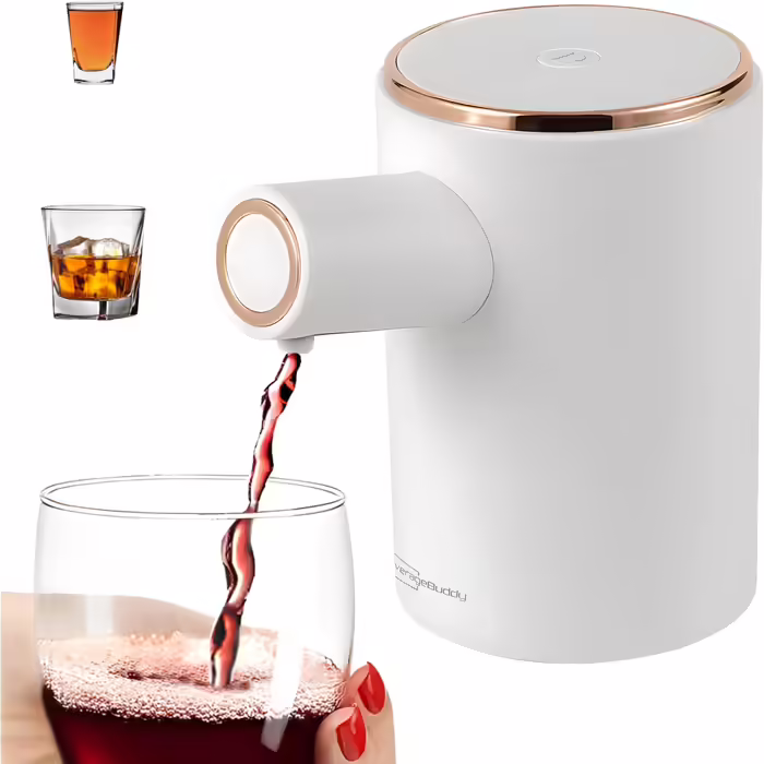 Electric Wine Aerator for Wine, Whiskey, Soju, and Liqueur, Perfect Wine Dispenser Machine, Liqueur Pourer, Electric Wine Decanter, Wine Dispenser, Wine Decanter with Aerator