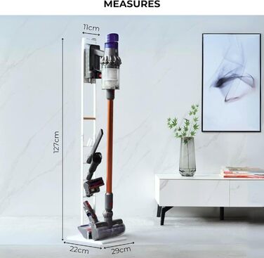 Підставка для пилососів Dyson: V15, V12, V11, V10, V8, V7, V6, DC58, DC59, DC62, DC74. Органайзер та рамка для зберігання.