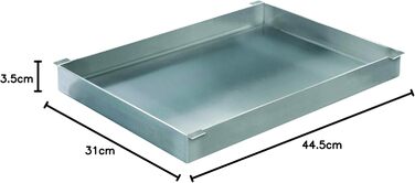 Enders EDELSTAHL-GRILLPFANNE, for Enders gas grills BROOKLYN Next 3 and SAN DIEGO NEXT 3 + 4, plancha, grill pan, gas grill BBQ, grill accessory, silver, stainless steel #7888