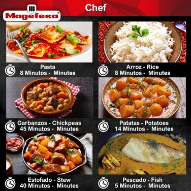 Скороварка MAGEFESA Chef 15 л, алюміній/нержавійка, 33 см, срібляста