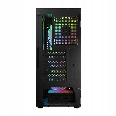 Ігровий комп'ютерний корпус Logic Aramis ARGB MIDI, чорний, 4 вентилятори