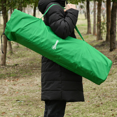 Outsunny Folding Camping Bed - Supports up to 136 kg - Folding Field Bed with Side Pocket - Oxford Green & Black - 200 x 73 x 49 cm - for Outdoor & Travel