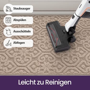 Привітальний килимок DEXI 60x90 см, протиковзаючий та вбираючий килим для входу, передпокою та патіо, бежевий, можна прати