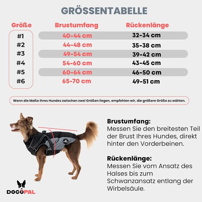 DOGOPAL Raincoat for Dogs with Integrated Harness – Waterproof Dog Raincoat, Windproof Dog Coat, Reflective Rain Jacket for Small & Large Dogs, High Visibility (Gray, #3)