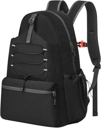 Lunaanda Tennis Backpack - Tactical Tennis Bag with Shoe Compartment & Racket Protection - Large Pickleball Bag Holds 4 Rackets