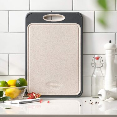 Ніжкова дошка для кухні GUANCI двостороння з нержавіючої сталі 304, розмір 35x24 см, легка у догляді
