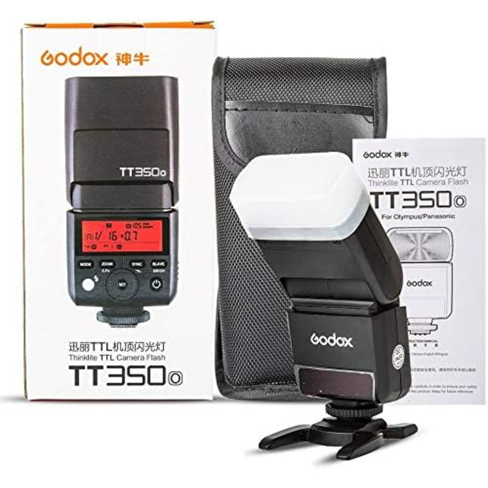 Спалахувач Godox TT350O для камер Olympus та Panasonic, TTL, 2.4G Wireless, GN36, 1/8000s HSS, Mini
