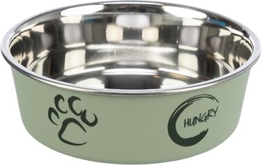 Тріксі Миска з нержавіючої сталі з пластиковим покриттям, 2.2 л, діаметр 23 см, висота 8 см, різноманітні кольори