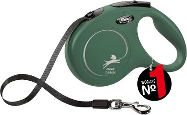 Рулетка для собак Flexi Classic S 5 м оливковий, до 25 кг