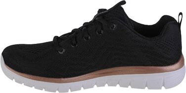 Кросівки Skechers Graceful Get Connected для жінок (38.5 EU, чорний/золотий)