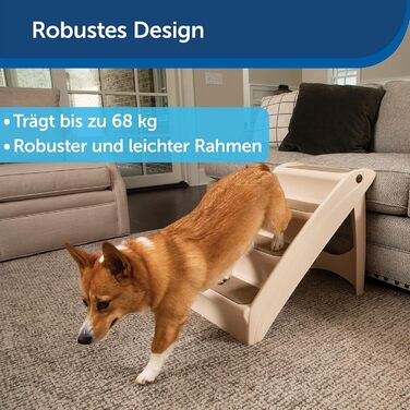 PetSafe CozyUp Складні сходи для домашніх тварин, з неслизькими ступенями, для тварин до 68 кг, висота 51 см, розмір L, нова упаковка