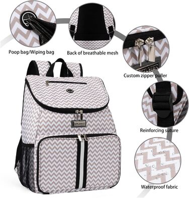 Сумка-переноска для собак Baglher, переноска для подорожей з собакою, рюкзак для тварин з мисками та контейнерами (BLW-A, Classic)