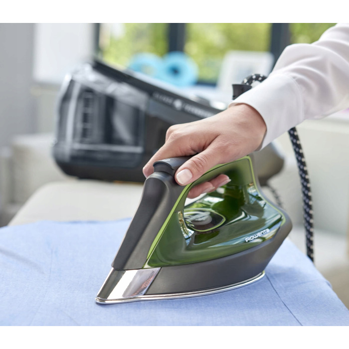Парова станція Rowenta Silence Steam Pro, 2800 Вт, 1,3 л, чорний з зеленим