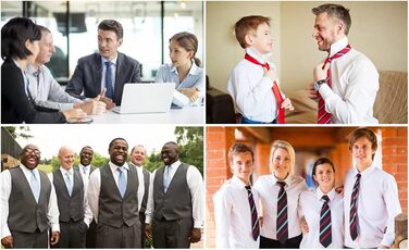 Краватка та нагрудний хустинка HISDERN: комплект для весілля, ділових зустрічей та свят (срібно-сірий)