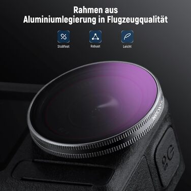 Набір фільтрів NEEWER ND для DJI Osmo Action 3/4/5 Pro (6 шт.) - ND8, ND16, ND32, ND64, ND1000, CPL