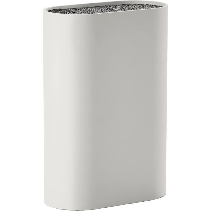 Zone Denmark Singles Knife Block without Knife, Knife Block, Knife Holder, Knife Stand, Storage for all Knives, 17 x 9 cm, Height 24 cm, Warm Grey (Grey)