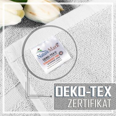 Набір махрових килимків для ванної кімнати NatureMark, 100% бавовна, 50 x 80 см, білий (2 шт.)