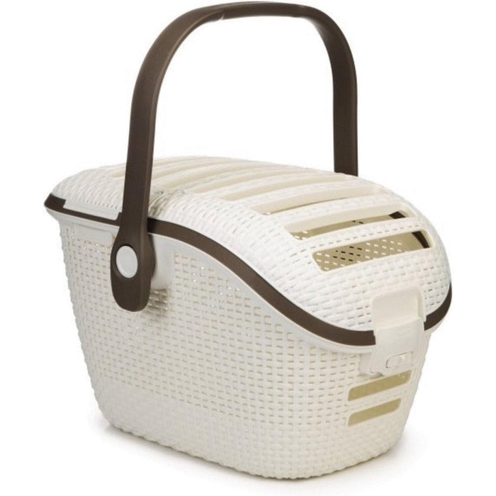 Транспортний бокс для тварин Curver Pet Transportbox L, білий/кремовий, 51x38x33 см
