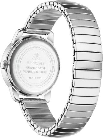 Жіночий годинник LN LENQIN: Водонепроникні годинники для жінок з нержавіючої сталі, кварцовий механізм, аналоговий дисплей, регульований ремінець, сріблястий колір, білий циферблат