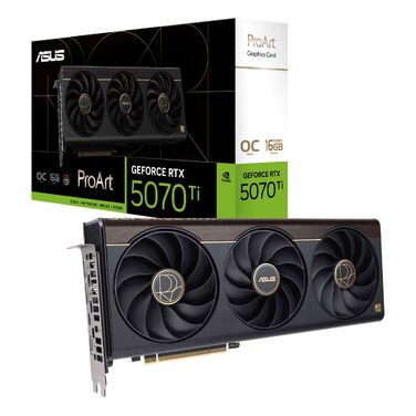 Відеокарта ASUS Prime GeForce RTX 5070 Ti ProArt OC Edition 12GB GDDR7, чорна
