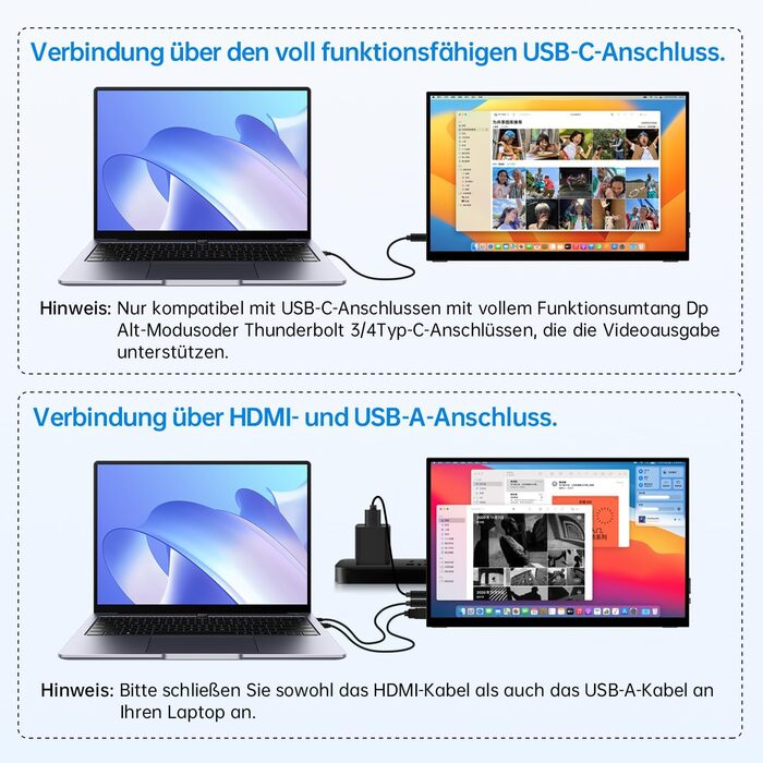 Портативний монітор з тачскріном 15.6