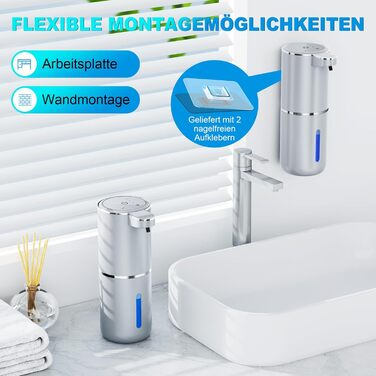 Автоматичний диспенсер для мила Amyzavls, 380 мл, USB, сенсорний, настінний, для ванної, кухні, офісу