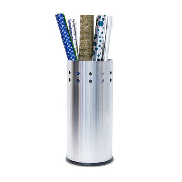 Relaxdays stainless steel umbrella stand with insert