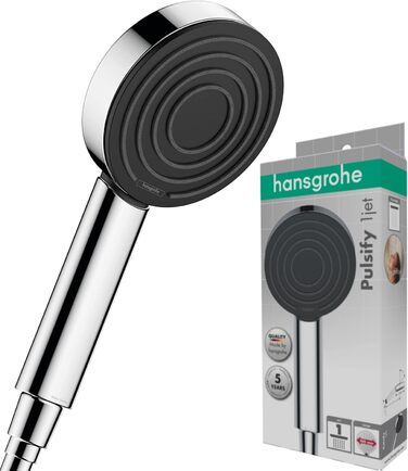 Душова лійка Hansgrohe Pulsify Select S з функцією Antikalk (Relaxation Version), діаметр 105 мм, хром, 1 струмінь, PowderRain